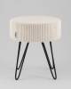 Пуф Stool Group Спейси vd-spacy-cl-bone молочный, велюр рельефный фото 2