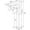 Электронный смеситель для раковины beWash Photocell BWAM1BH8038 со смешиванием, черный, 220В/6В фото 2