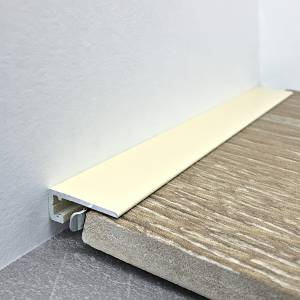 Микроплинтус TeckWood RAL 1015 М-6 Муар Слоновая кость 2000x15x6