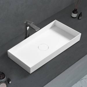 Раковина Abber Stein AS2622 накладная, 80 см, белая матовая