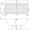 Квариловая ванна Villeroy&Boch Oberon 2.0 UBQ181OBR2DV-01 180x80 alpin фото 3
