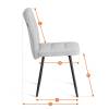 Стул Tetchair Medeo LT 25226 бежевый, черный, велюр фото 18