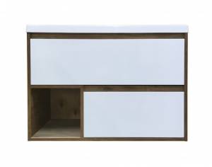 Тумба с раковиной Эстет Monaco Wood ФР-00010673 подвесной, 2 ящика, 62x91