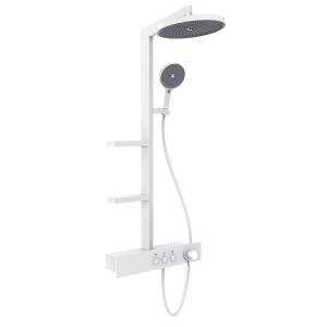 Душевая система AQUAme AQM8005W белая, с термостатом