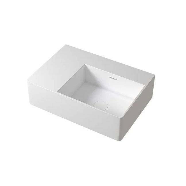 Раковина Abber Stein AS2644 R подвесная, 55 см, белая матовая