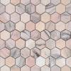 Мозаика LeeDo Pietrine Hexagonal Rosa Salmone Pol Hex (2.3x4) 28.9x29.2