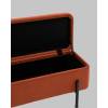 Банкетка-сундук Stool Group Болейн 20A544VF-BL-MOMO-10 с ящиком, велюр терракотовый, черные ножки 110x42 фото 8