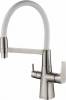 Смеситель для кухни ZorG Steel Hammer SH 818-8 SATIN с гибким изливом