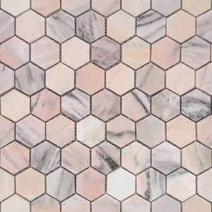 Мозаика LeeDo Pietrine Hexagonal Rosa Salmone Pol Hex 29.2x28.9