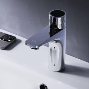 Смеситель для раковины Am.Pm Gem F90A02400 с индикацией температуры, хром