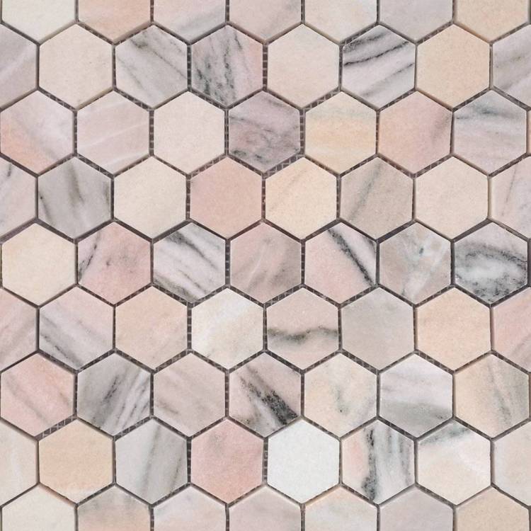 Мозаика LeeDo Pietrine Hexagonal Rosa Salmone Pol Hex 29.2x28.9