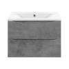 Тумба с раковиной Vincea Mia 600 2 выкатных ящика, Beton фото 2