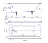 Чугунная ванна Creto Strong 25-1180 белая, 180x80, с ножками фото 7