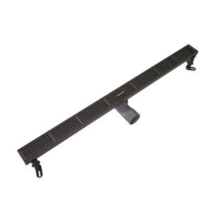 Душевой трап Knotlor Шторм SDRW0800LGM вороненая сталь, 80 см
