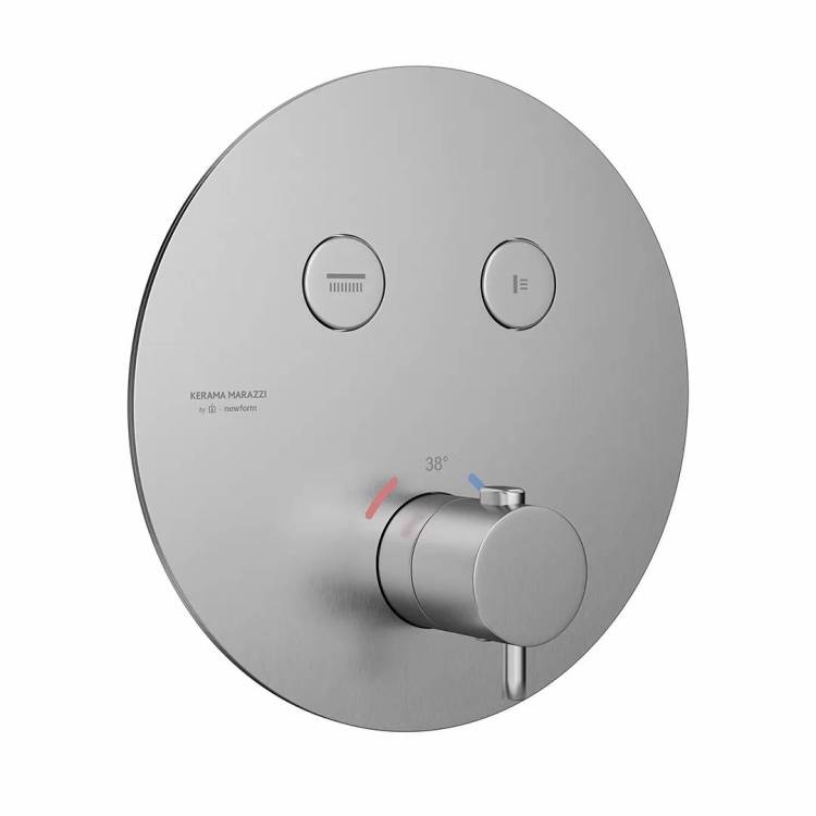 Смеситель для душа Kerama Marazzi Eterna 70426EXKM.50.050 встраиваемый, с термостатом, нержавеющая сталь