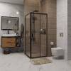 Душевой уголок Niagara Nova NG-82-9AB-A100B 90x100, прямоугольный, черный