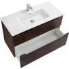 Тумба под раковину Belbagno Etna H-60 ETNA-H60-1000-2C-SO-RW-P 100x45x60 Rovere Moro подвесная с двумя выкатными ящиками, с доводчиками фото 5