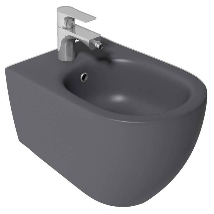 Биде подвесное Isvea Infinity 10NF41001SV-2C антрацит матовое
