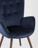 Кресло Stool Group Гранд KAS VELVET BLUE синий, велюр фото 8