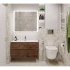 Тумба под раковину Belbagno Etna H-60 ETNA-H60-1000-2C-SO-RW-P 100x45x60 Rovere Moro подвесная с двумя выкатными ящиками, с доводчиками фото 7