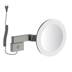 Косметическое зеркало Timo Saona 13374/18 с подсветкой, черное золото