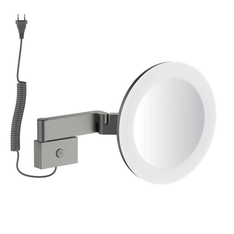 Косметическое зеркало Timo Saona 13374/18 с подсветкой, черное золото