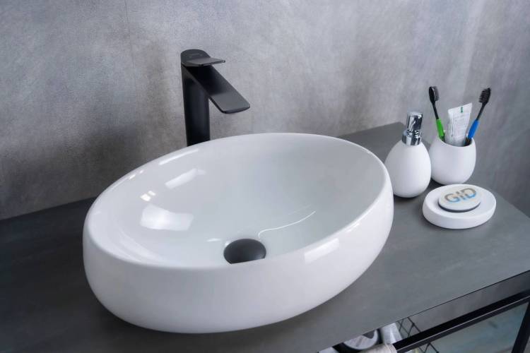Раковина Gid Lago N9030b 51115 белая, 48x34x15