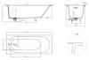 Ванна из искусственного камня Salini Ornella Kit S-Sense 170x70, матовая фото 6