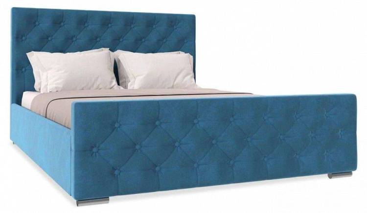 Кровать 1400х2000 НК-Мебель Интеро 72306765 Синий 110x149.4x220.5