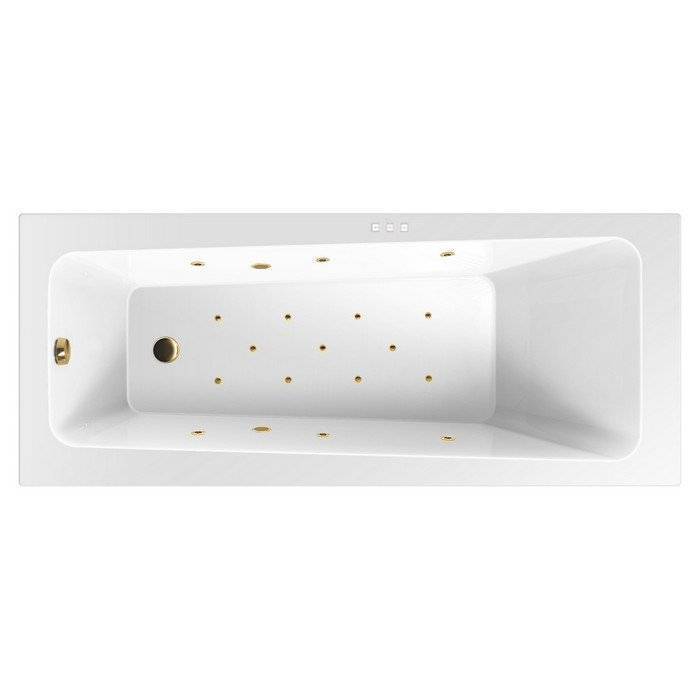 Акриловая ванна Excellent Ava RELAX WAEX.AVA17.RELAX.GL 170x70 золото