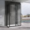Душевой уголок Abber Schwarzer Diamant AG30100B-S100B-S100B Черный фото 2