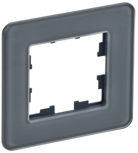 Рамка 1-постовая IEK Brite BR-M12-G-41-K53 графит