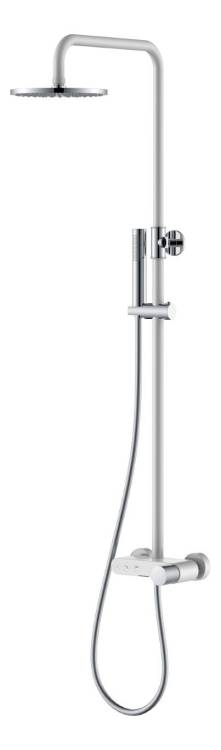 Душевая стойка Boheme Stick 128-WCR.2 Stick White Touch Chrome