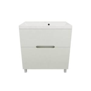 Тумба с раковиной Style Line Матис 80 напольная, олива, раковина жасмин, 82x80x45