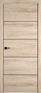 Межкомнатная дверь Владимирская Фабрика Дверей Urban 4 Sand Vellum Black Mould BE 600x2000