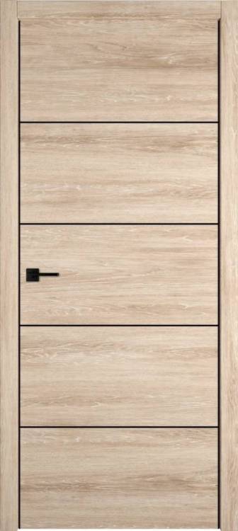 Межкомнатная дверь Владимирская Фабрика Дверей Urban 4 Sand Vellum Black Mould BE 600x2000