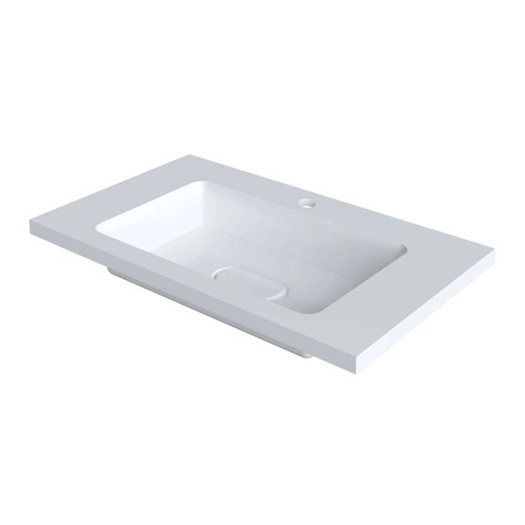 Раковина Uperwood Modul 2911020340 белая глянцевая, 80x45