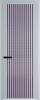 Межкомнатная дверь Profil Doors 3 AGP цвет профиля Серебро, стекло безопасное 6 мм мору фиолетовое 700x2000