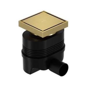 Душевой трап Allen Brau Priority 9.50025.GB золото браш, 10x10 см