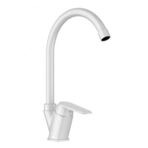 Смеситель для кухни OneLife P02-000W,белый