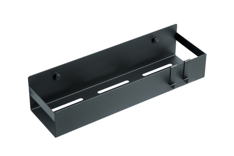 Полка Boheme Q 10965-B подвесная с двумя крючками black