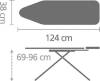 Гладильная доска Brabantia B 134401 124x38, чехол PerfectFlow фото 3