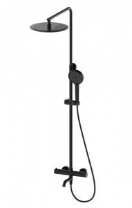 Душевая стойка Wonzon & Woghand WW-88739903-MB с термостатом, черный