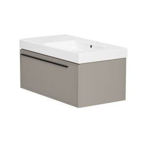 Тумба с раковиной La Fenice Elba Cappuccino NFNC-01-ELB-C-90-3-90R бежевая матовая, 90 см