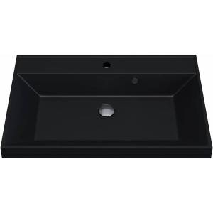 Раковина Uperwood Classic Quartz 291030005 70 см, уголь, черная матовая