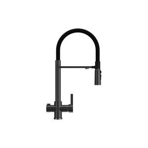 Смеситель для кухни Ulgran U-026 черный матовый