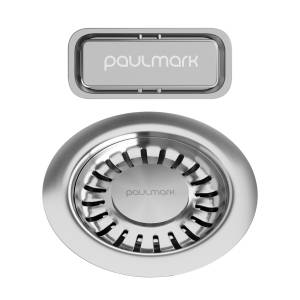 Слив Paulmark PM6024-BS с овальным переливом, брашированная сталь