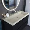 Раковина Uperwood Classic Quartz 293020637 бежевая матовая, лен, 100x45 фото 2