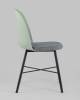 Набор из 2 стульев Stool Group Shell 8336 greyish green 70077 X2 серо-зеленый, с мягким сиденьем фото 4