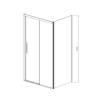 Душевой уголок Vincea Soft VSR-3SO9012CLGM 1200x900, профиль вороненая сталь, стекло прозрачное фото 3